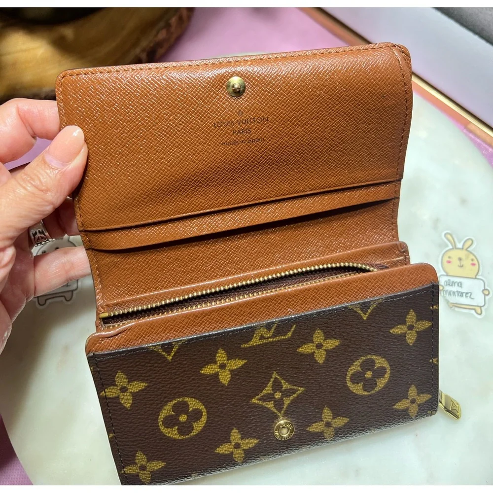 Louis Vuitton Monogram Porte Monnaie Tresor Wallet GUC